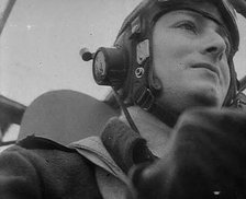 An RAF Bomber Pilot, 1942. Creator: British Pathe Ltd.