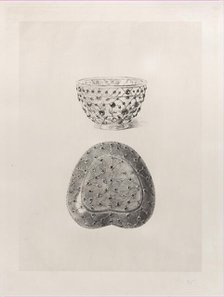 Crystal Cup and Jade Saucer, 1868. Creator: Jules-Ferdinand Jacquemart.