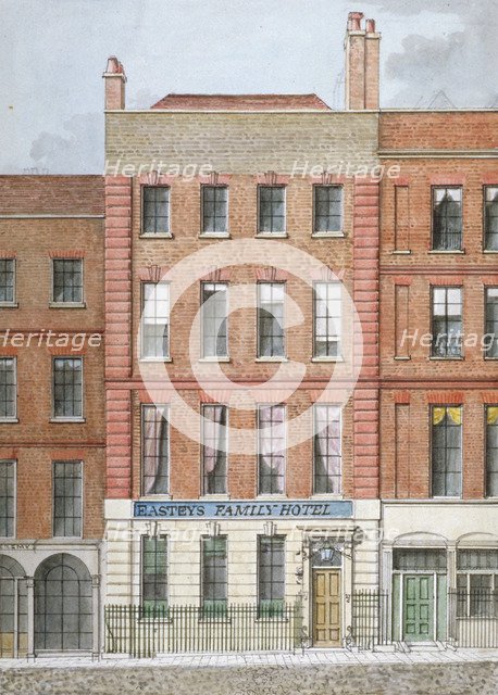 Eastey's Family Hotel, Southampton Street, Westminster, London, c1801. Artist: Anon