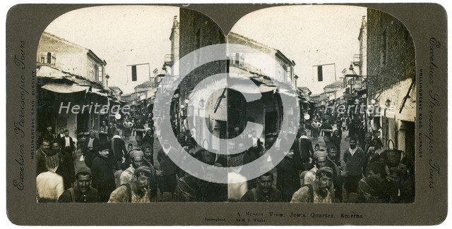 The Jewish quarter, Smyrna, Greece, 1900s.Artist: ME Wright