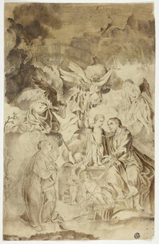 Female Saint Beholding Vision of Christ Child and Saint Joseph, n.d. Creator: El Greco.