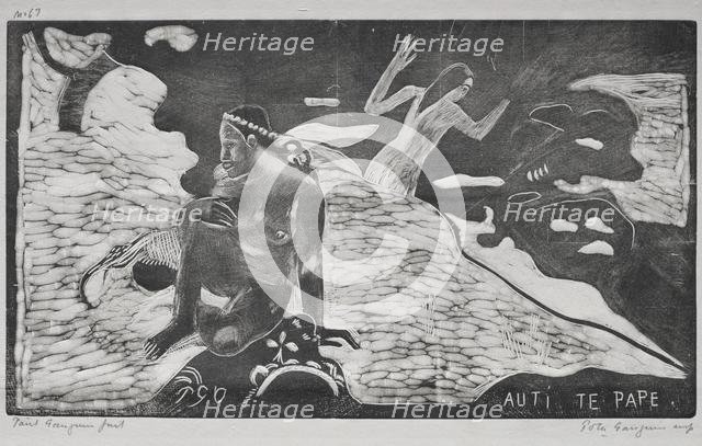 Noa Noa: Women at the River (Auti Te Pape), 1893-94. Creator: Paul Gauguin (French, 1848-1903).