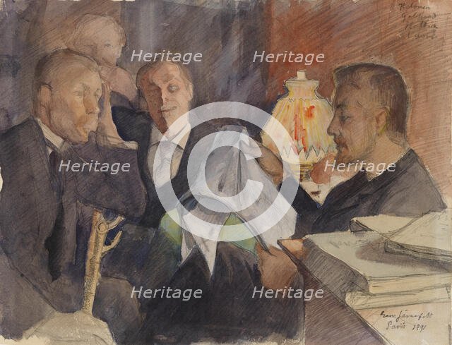 In the Paris Studio, 1891. Creator: Eero Jarnefelt.