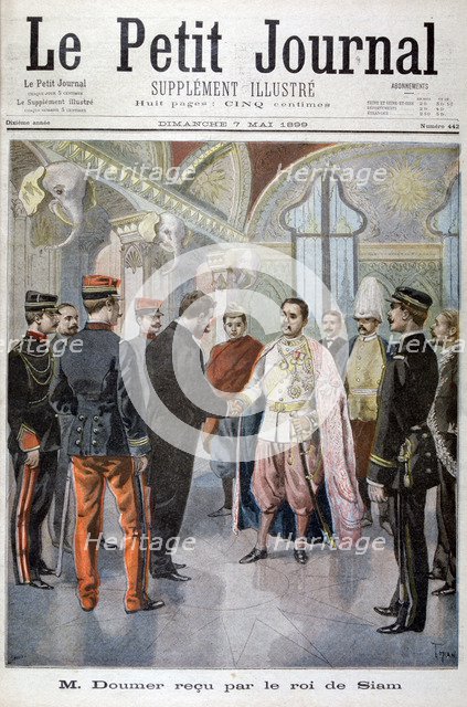 Paul Doumer, Governor General of Indochina, Received by the King of Siam in Bangkok, 1899. Artist: Oswaldo Tofani