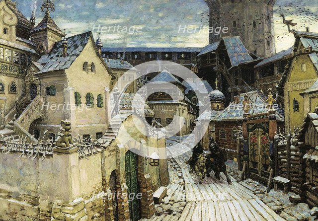 A Heralds, In the morning in the Kremlin', 1913. Creator: Vasnetsov, Appolinari Mikhaylovich (1856-1933).