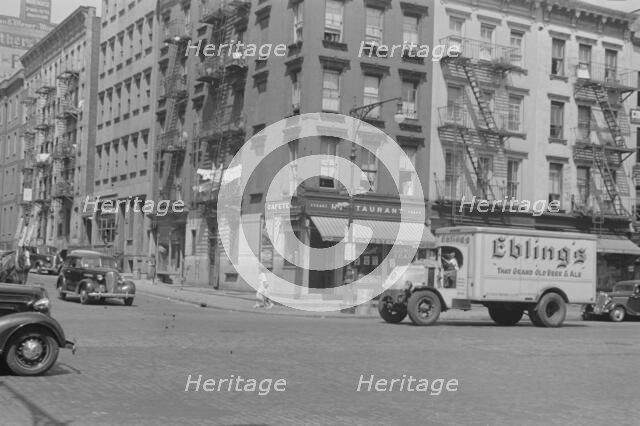 A street scene, 61st Street between 1st and 3rd Avenues, New York, 1938. Creator: Walker Evans.
