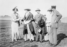 Hon. Mrs. Barrett, Lady Wimborne, Duke of Penaranda, John Traill and wife, between c1910 and c1915. Creator: Bain News Service.
