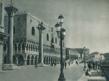 Main front of the Doge's Palace with Riva degli Schiavoni, Venice, Italy, 1927. Artist: Eugen Poppel.