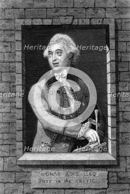 Thomas King as Puff in The Critic, 19th century. Artist: Unknown