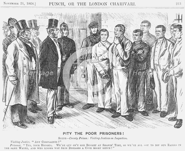 'Pity The Poor Prisoners?', 1868. Artist: Charles Samuel Keene
