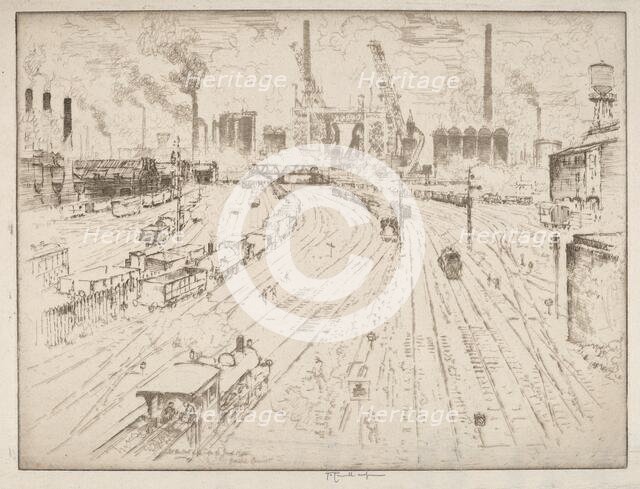 Tracks, Oberhausen, 1910. Creator: Joseph Pennell.