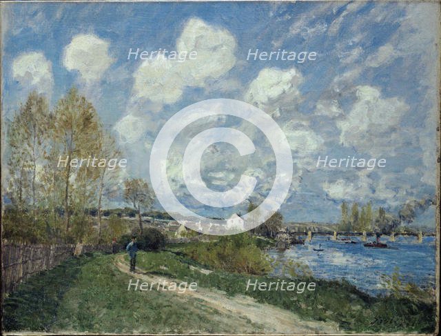 Été à Bougival (Summer at Bougival), 1876. Creator: Sisley, Alfred (1839-1899).