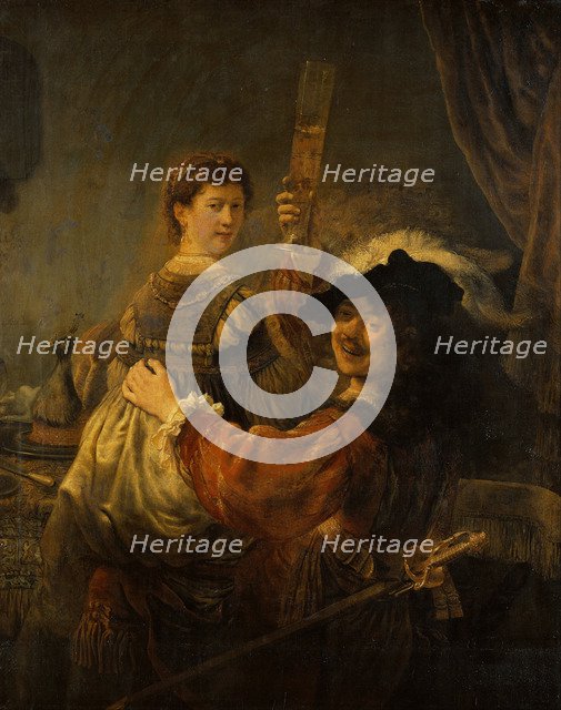 Rembrandt and Saskia in the parable of the Prodigal Son, c. 1635. Artist: Rembrandt van Rhijn (1606-1669)