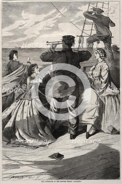The Approach of the British Pirate "Alabama", 1863. Creator: Winslow Homer (American, 1836-1910).