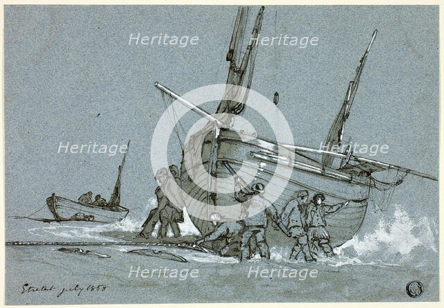 Entretat, July, 1858. Creator: Clarkson Stanfield.