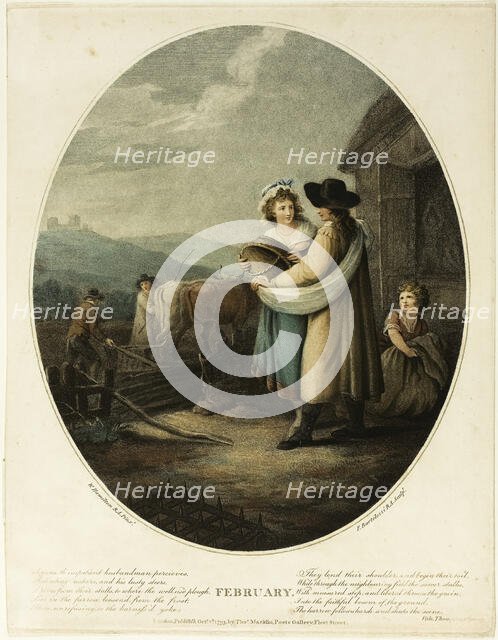 February, October 1, 1793. Creator: Francesco Bartolozzi.