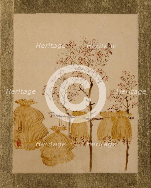 Rice Stacks and Trees. Creator: Shibata Zeshin.