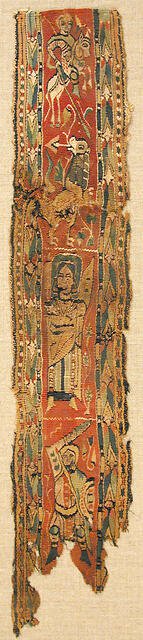 Textile Fragment, Byzantine, 6th-8th century. Creator: Unknown.