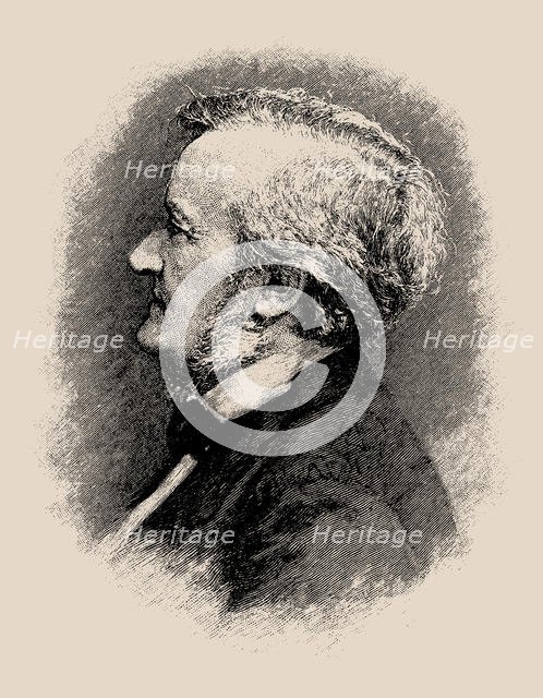 Portrait of the composer Richard Wagner (1813-1883), 1900s-1910s. Creator: Diefenbach, Karl Wilhelm (1851-1913).