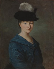 Portrait of Christina Agatha Silfersparre, 1760-1769. Creator: Nils Schillmark.