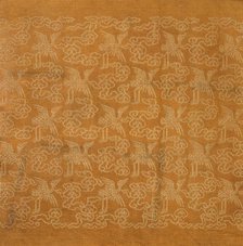 Textile Fragment, 1800s. Creator: Unknown.