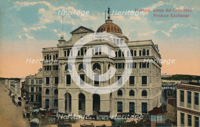 Produce Exchange, Havana, Cuba, c1916. Artist: Unknown