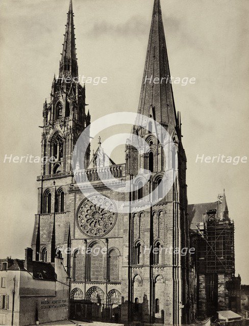 Chartres Cathedral, France, 19th century. Artist: Unknown.