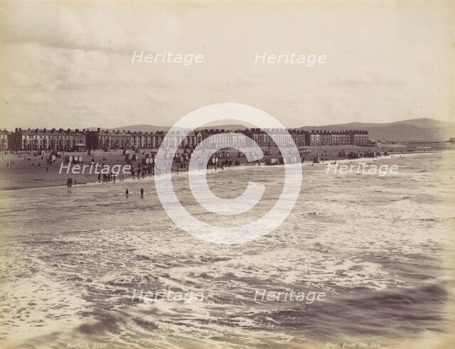 Rhyl, from the Sea, 1870s. Creator: Francis Bedford.
