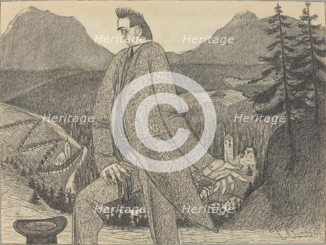 Man of Heights, 1906. Creator: Ernst Barlach.