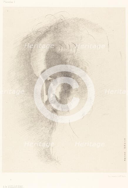 A La Vieillesse (To Old Age), 1886. Creator: Odilon Redon.