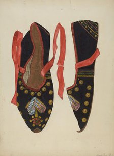 Dancing Shoe, c. 1936. Creator: Ann Gene Buckley.