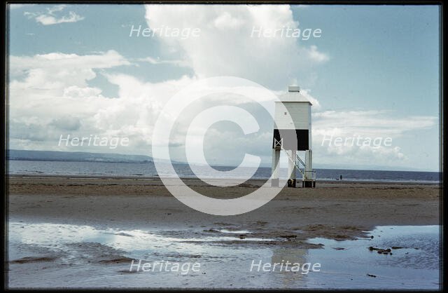 Burnham Low Lighthouse, Burnham-on-Sea and Highbridge, Sedgemoor, Somerset, 1956-1957. Creator: Norman Barnard.