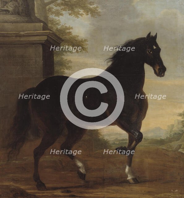 Charles XI's favourite horse Tott, 1680. Creator: David Klocker Ehrenstrahl.