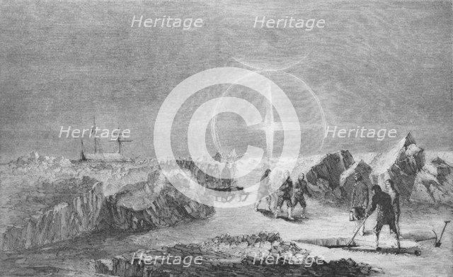 'Burial of a Member of the M'cLintock Expedition', c1859, (1928). Artist: Unknown.