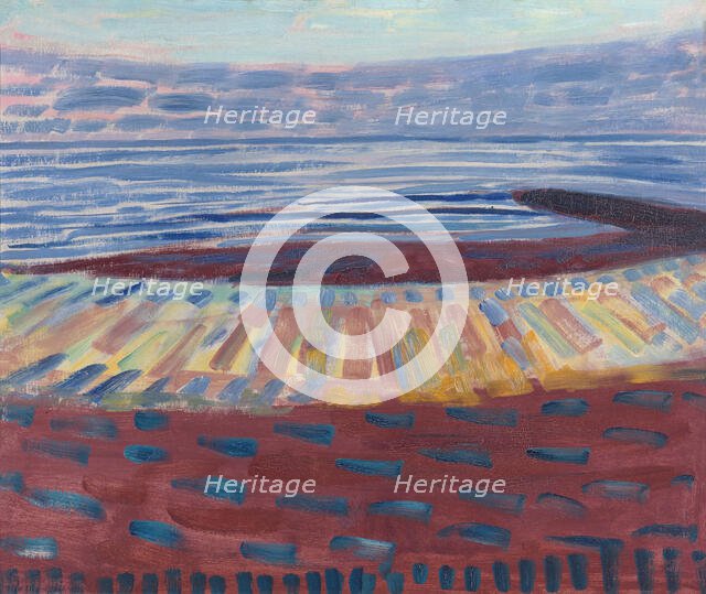 Sea after Sunset, 1909. Creator: Mondrian; Piet (1872-1944).