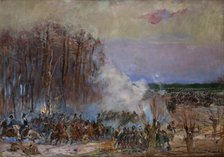 Fight for the Alder Grove, 1940. Creator: Wojciech Kossak.