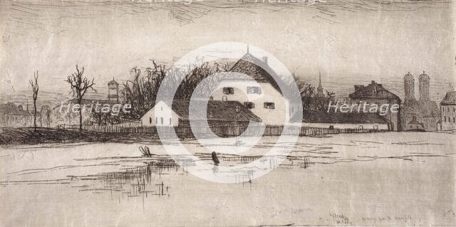 Munich from The Marsfeld, 1884. Creator: Lewis Henry Meakin.