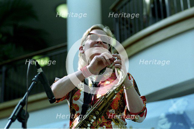 Clare Hirst, Croydon Jazz Festival, Whitgift Centre, April 28, 2006.   Artist: Brian O'Connor.
