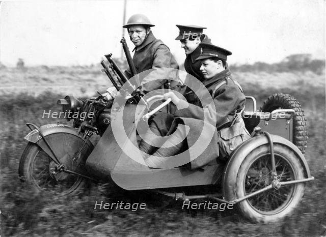 1940 Norton G33 Bren Gune sidecar military. Creator: Unknown.