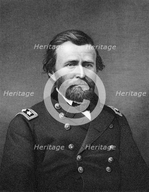 Ulysses S Grant, American general and 18th President of the United States, 19th century. Artist: Robert E Whitechurch