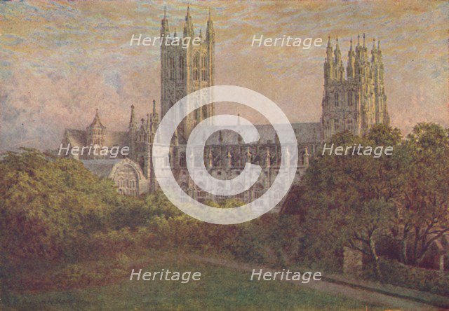 'Canterbury Cathedral', 1910. Artist: William Biscombe Gardner.