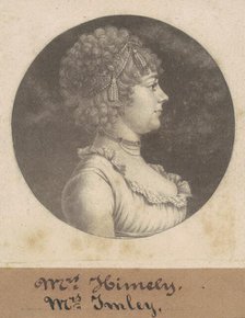 Mrs. James Henderson Imlay, 1801. Creator: Charles Balthazar Julien Févret de Saint-Mémin.