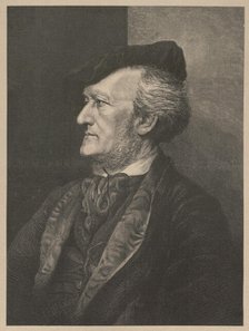 Portrait of the Composer Richard Wagner (1813-1883), 1875. Creator: Anonymous.