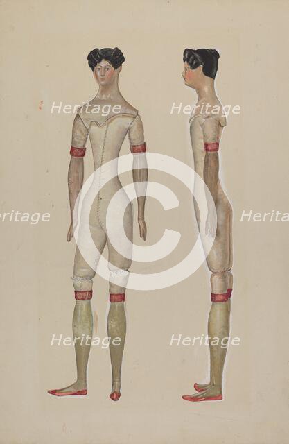 Doll, c. 1936. Creator: Beverly Chichester.