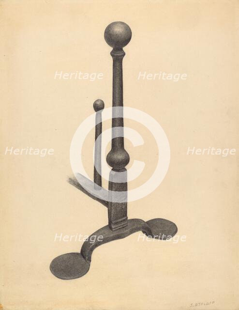 Andiron, 1935/1942. Creator: Jack Staloff.