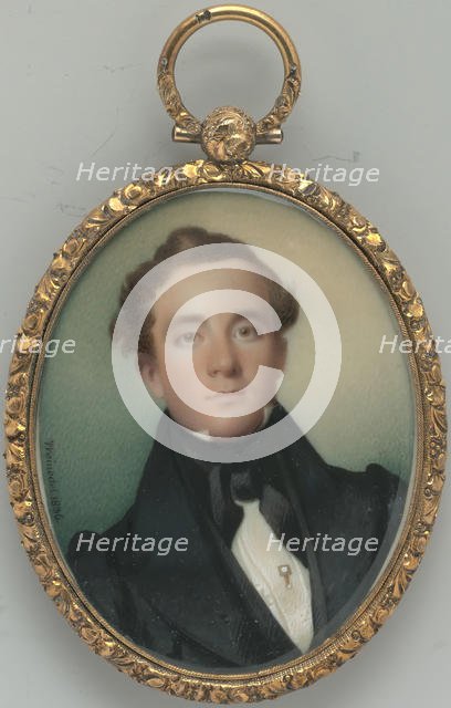 Portrait of a Gentleman, 1836. Creator: Carl Weinedel.