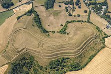 Hambledon Hill, an Iron Age multivallate hillfort earthwork, Dorset, 2022. Creator: Damian Grady.