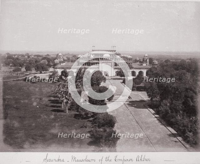 Secundra, Mausoleum of the Emperor Akbar, Late 1860s. Creator: Samuel Bourne.