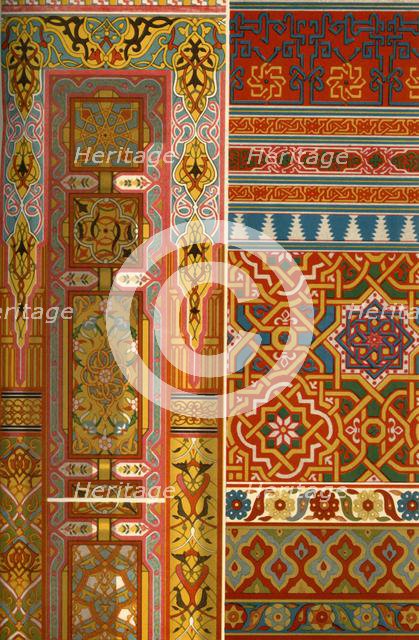 Middle eastern weaving, embroidery and painting, (1898). Creator: Unknown.