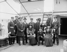 Officers and their visitors, German navy, 1893. Creator: Unknown.